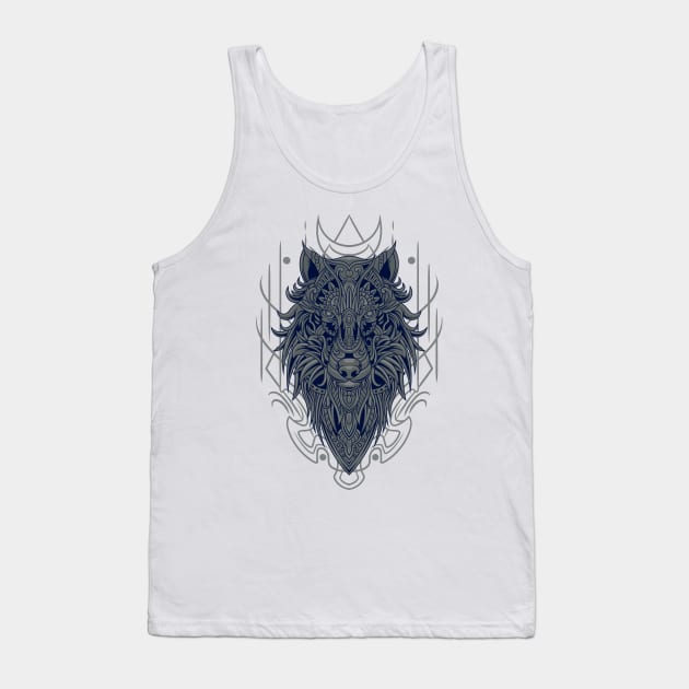 Lion Ornament Tank Top by Harrisaputra